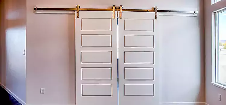 Glass Barn Door with Installation Hardware Kit Fairwood